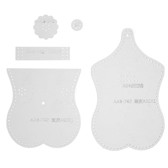 HEMOTON Acrylic Card Holder Template for DIY Use Transparent Classic Passport Holder Patterns Easy to Use