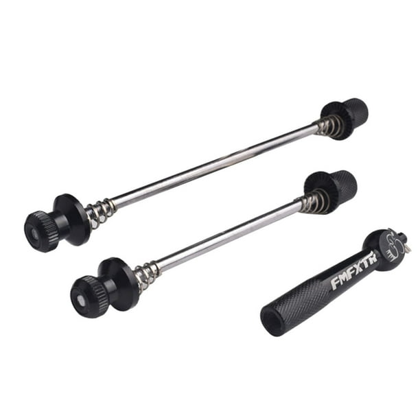 Eigraketly bicicleta de ciclismo de carretera de liberación rápida eje de rueda trasera delantera eje pinchos accesorios de bicicleta Ciclismo negro Eigraketly OD0519-01