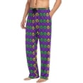 thumbnail image 4 of GZHJMY Mardi Gras Pajama Pants for Men, Lounge Pants Lightweight Men Pajama Bottoms with Drawstring Pockets, Christmas New Year Birthday Gifts, Medium, 4 of 6