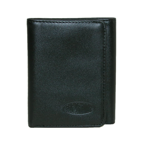 Big Skinny Mens Leather Slim RFID Trifold Wallet,