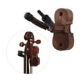 thumbnail image 1 of Support mural pour crochet de violon avec violon et base en bois, 1 of 4