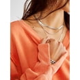 thumbnail image 4 of Faithtur Sweat-Shirts de Couleur Unie à Manches Longues Col Rond Épaule Drop Pulls Pulls Pulls d'Automne, 4 of 5