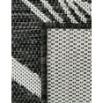 thumbnail image 6 of Unique Loom Outdoor Botanical Collection Area Rug - Leaf (6' 1" x 9' Rectangle Ivory Charcoal), 6 of 6
