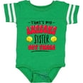 thumbnail image 3 of Inktastic That's My Awesome Sister out There with Softballs Boys or Girls Baby Bodysuit, 3 of 5