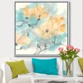 thumbnail image 3 of Teal Buds I - Cabin & Lodge Framed Canvas, 3 of 3