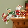 thumbnail image 1 of en Miniatura de Navidad de Resina, Adornos de Escritorio, Manualidades de Decoración de Interiores para Fiestas, de Navidad Papá Noel perfecl Figuras en miniatura, 1 of 6
