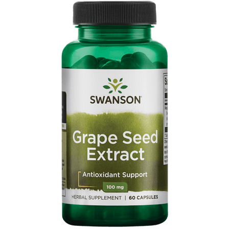 Swanson Grape Seed Extract 100 mg 60 Caps (Best Time To Take Grape Seed Extract)