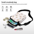 thumbnail image 7 of HELLHERO Dog Pattern Adjustable Crossbody Bag with Double-layer Small Crossbody Purse Stylish Polyester, 7 of 7