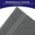 thumbnail image 3 of Linteum Textile 20x40 Inch, 100% Cotton Hair Towels, Grey (12 Pack), 3 of 7