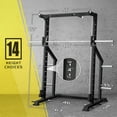 thumbnail image 5 of syedee Smith Machine Home Gym, 2500lbs Weight Capacity Power Rack Cage with 800lbs Weight Capacity Adjustable Bench Combo with Linear Bearing,Commercial Grade, 5 of 8