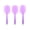 Purple, variant on Professional 2BA Thread Integrated Dart Shaft and Flights Combo Set Standard Shape Heavy Duty Icy Transparent Clear Anti Break Flights Pack of 3