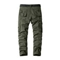 thumbnail image 3 of Male Pure Casual Pants Work Pants Pocket Straight Leg Pants, 3 of 3