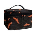 thumbnail image 2 of HELLHERO Bat Spider Web Travel Make Up Organizer Travel Wash Cosmetic Bag Small Makeup Bag Fold Flat With Brush Storage Carry-on Travel Essentials for Men Women, 2 of 6