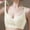 White, variant on HOMBOM Bralette Bras for Women Lace Soft Full Coverage Brassiere Spaghetti Straps Beige Basic Wireless Bras 34C