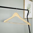 thumbnail image 3 of Shaped Hanger, 8 pcs. Wood Natural, Color, Pack of/Paquete de 1, 3 of 3