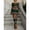 5, variant on Women Printed Round Neck Long Sleeve Bodycon Maxi Dress