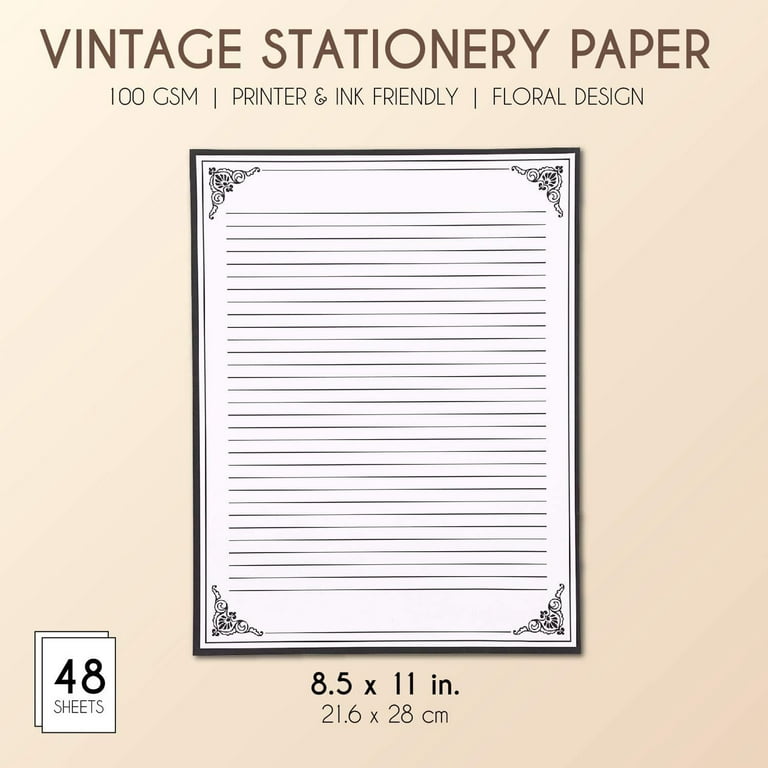  60 Pack Blank Cards and Envelopes 10 x 15 cm, Vintage  Stationery for Card Making, Party Invitations, Announcements, Scrapbooking,  Blank Inside, 6 Assorted Antique Designs : Office Products