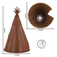 thumbnail image 2 of Tipis indios clásicos Toy Playset BMC, color marrón, 13 x 8 cm, 3 unidades, 2 of 5