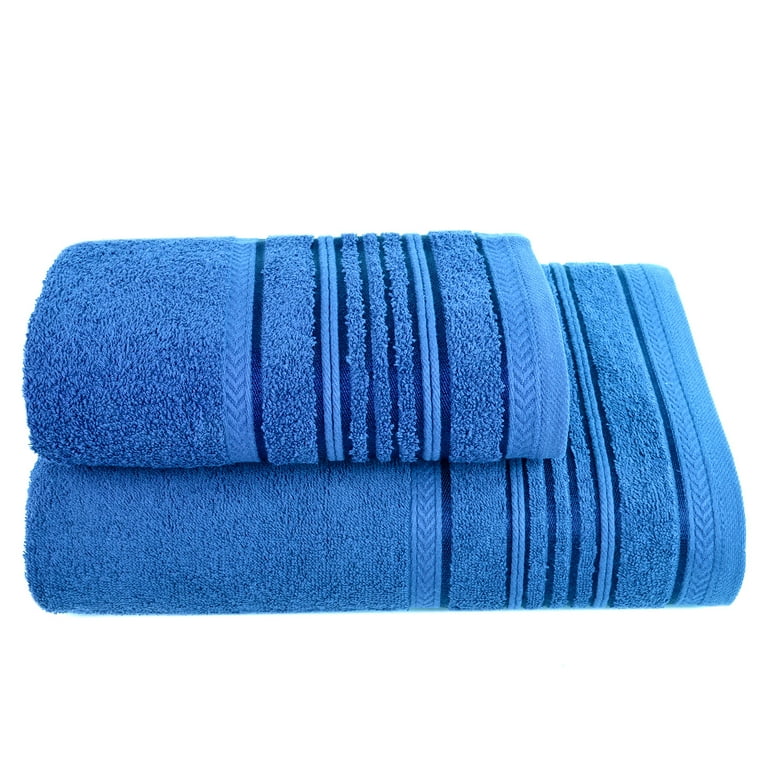 SEYANTE Women's Blue Turkish Cotton Towel Wrap - Oeko - Tex Certified, Size: Small/Medium