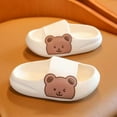 thumbnail image 2 of Toddler Kids Boys Girls Slippers Slides Pillow Sandals Summer Quick Dry Bathroom Slides Beach Water Non-Slip Kids Shower Shoes for 25Months-12Years, Inner Length 15-22cm, 2 of 9