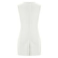 thumbnail image 4 of TUGOXIE White Womens Summer Dresses 2024 Mini Bodycon Sleeveless Sundress XXL, 4 of 6