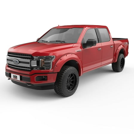 EGR 793574-PQ Bolt-On Look Fender Flare Set, Race Red, F&R, Vehicle Specific Fits select: 2019 FORD F150 SUPERCREW, 2018 FORD F150
