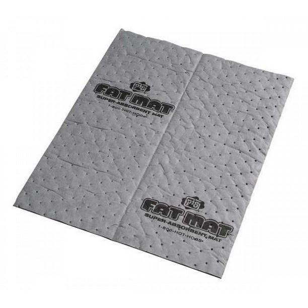 PIG MAT2101 Absorbent Mat Pad, Absorbs 22 gal. Universal, PK 50 ,Gray