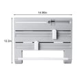 thumbnail image 3 of OAVQHLG3B 6-in-1Kitchen Storage Rack,Multifunctional Tin Foil Cling Film Cutter,Plastic Wrap Cling Film Foil Dispenser,Wall-Mount Storage,Rack Paper Towel Holder, 3 of 6