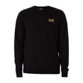 thumbnail image 6 of EA7 Chest Logo Sweatshirt, Black, 6 of 6
