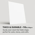 thumbnail image 2 of Veritas White Cardstock Printer Paper, 8.5” x 11” Letter Size, Heavyweight Card Stock, 110lb/199gsm, 100 Sheets, Thick Cardstock for Copy, Business Cards Making, Office Printing, Made In USA, 2 of 3