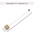 thumbnail image 5 of Evideco Magnetic Curtain Tieback 17 In Natural - Square Wood Accent with Braided Cord Wrap Around Design for Sheer Curtains and Light Panels, 5 of 8