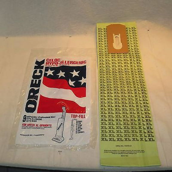 Oreck XL 2000 8000 9000 Non Dock Upright Hypo Allergenic Style Vac Bags Vac [18 Bags]