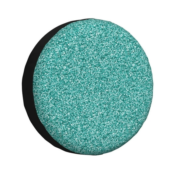 Rv Spare Tire Cover 14 inch - Lightning Green Glitter D Tire Covers for Trailers, Adjustable Camper Spare Tire Cover