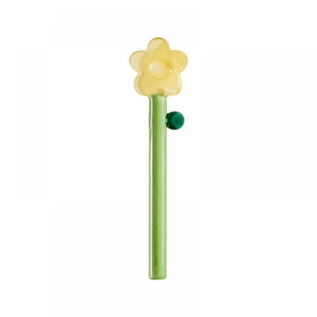 

Flower Spoon Handmade Glass Stirring Spoon Dessert Spoon Cute Stirring Stick Birthday Gift
