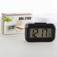 thumbnail image 2 of ZHAOCHENG (negro) Despertador, Reloj a Pilas, Modelo DimNight, 12/24 Horas, Inalámbrico, Reloj Pequeño para Dormitorio/Pared/Viaje con Pantalla, 2 of 5