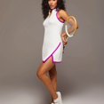 thumbnail image 6 of Rigardu summer dresses for women 2024 Hansber Women's Sleeveless Workout Tennis Dress Racerback Zipper Athletic Exercise Sports Dresses Summer Outfits D + M, 6 of 8