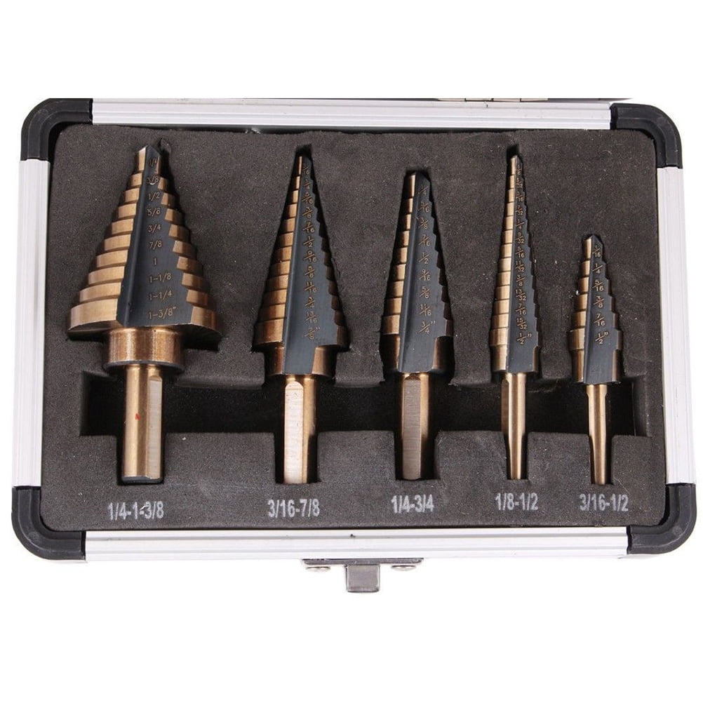 step drill bit set