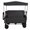 Black, variant on 3-in-1 Garden Wagon, Folding Utility Cart with Seat & Canopy, Black