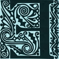 thumbnail image 1 of Ahgly Company Machine Washable Indoor Square Transitional Night Black Area Rugs, 5' Square, 1 of 7