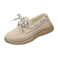 thumbnail image 2 of Chaussures Bateau IUJSOY Femmes à Lacets Chaussures de Marche Confortables Semelle Épaisse Souple Espadrilles Mode Mocassins, 2 of 8
