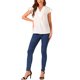 thumbnail image 2 of INSPIRAR CHIC Blusas de Cuello en V Plisadas para Mujeres con Mangas de Mariposa Camisetas Casual de Verano XS Blanca, 2 of 5