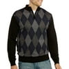 Big Men's 1/4 Zip Mock Neck Sweater