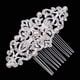 thumbnail image 3 of Clip de cabello BLESIY de Cristal Floral Perla boda nupcial, 3 of 8