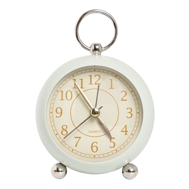 Methold Práctico y duradero reloj despertador Retro junto a la cama para un práctico reloj despertador junto a la cama decoración del hogar Electrónica verde claro