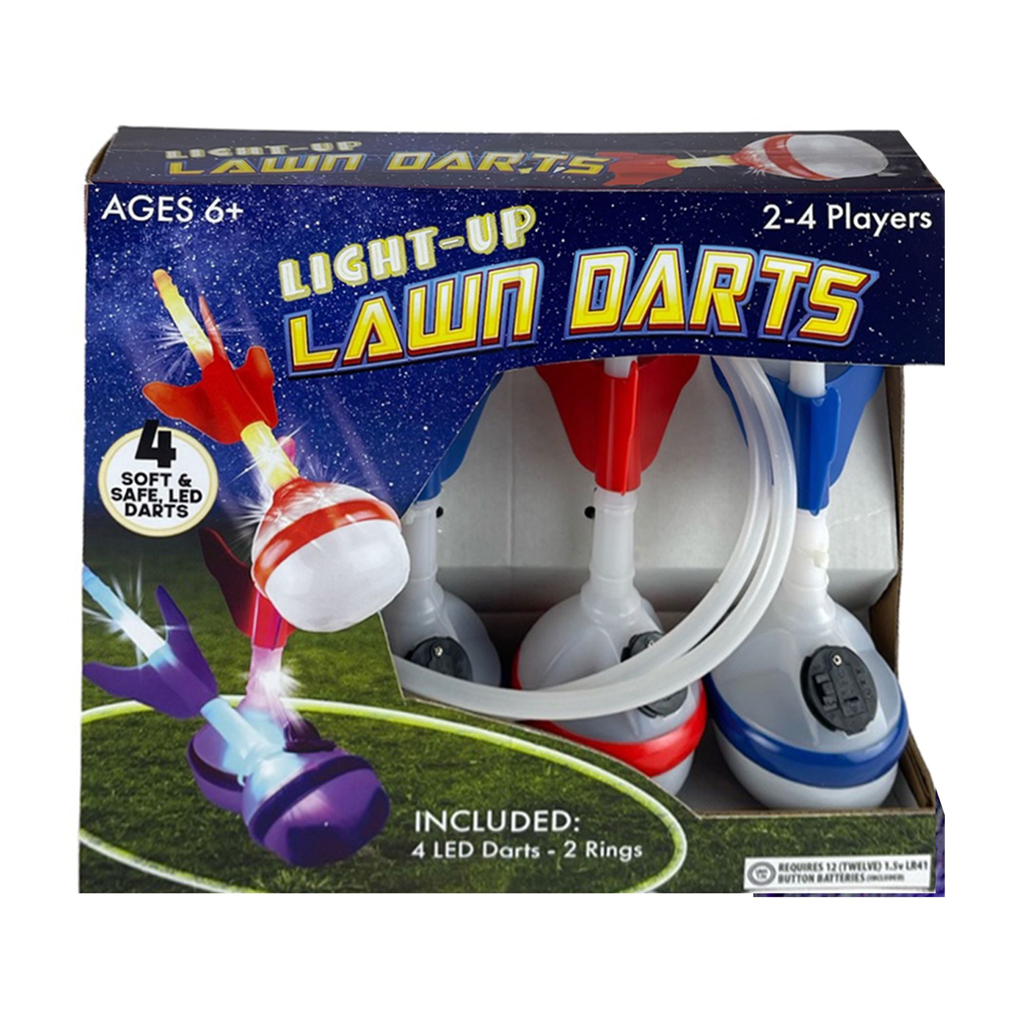 Gener8 Light up Lawn Darts - Outdoor Lawn Game for Age Group 6 Years and up.