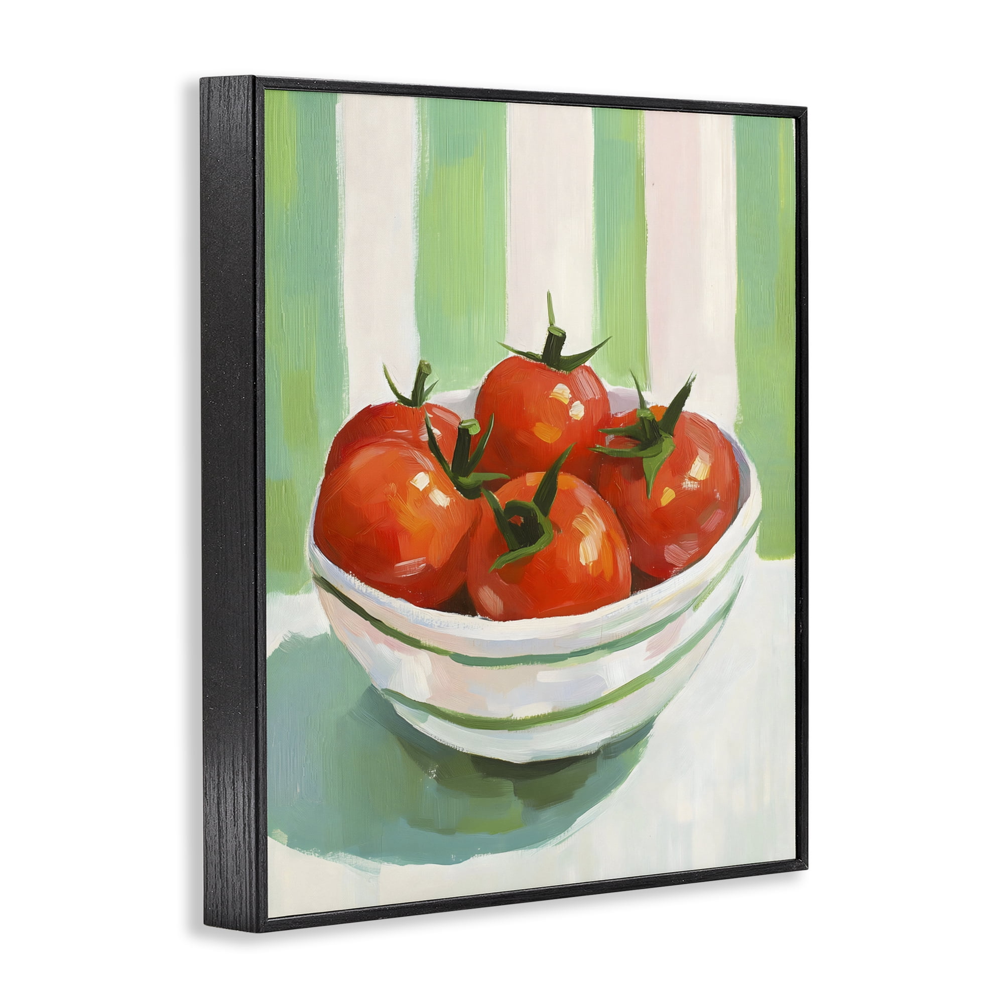 Stupell Industries Bowl of Fresh Tomatoes Black Framed Giclee Art, design by The Prints Vibe