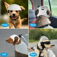 thumbnail image 6 of GlobaShun Dog Helmets for Small Dogs with Ear Holes, Hard Safety Pet Dog Hat for Puppy, Windproof Doggies Motorcycle Helmets for Outdoor Riding Hiking Cyclin, 6 of 7