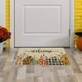thumbnail image 3 of Halloween Floor Mat, Thanksgiving Pumpkin Doormat, Non-Slip Crystal Velvet Holiday Entrance Rug, Thickened Buffer Soft and Comfortable, Indoor Decorative Floor Mat for Home, 3 of 4