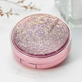 thumbnail image 2 of Colorful Glitter Contact Lens Case 5 In 1 Portable Vision Care Container Kit With Mirror Tweezers Bottle Remover Tool Pink, 2 of 5