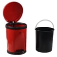 thumbnail image 3 of Ortodayes 1 Pack Trash Can with Foot Pedal, Plastic Garbage Bin with Lid, Red, 3 of 5